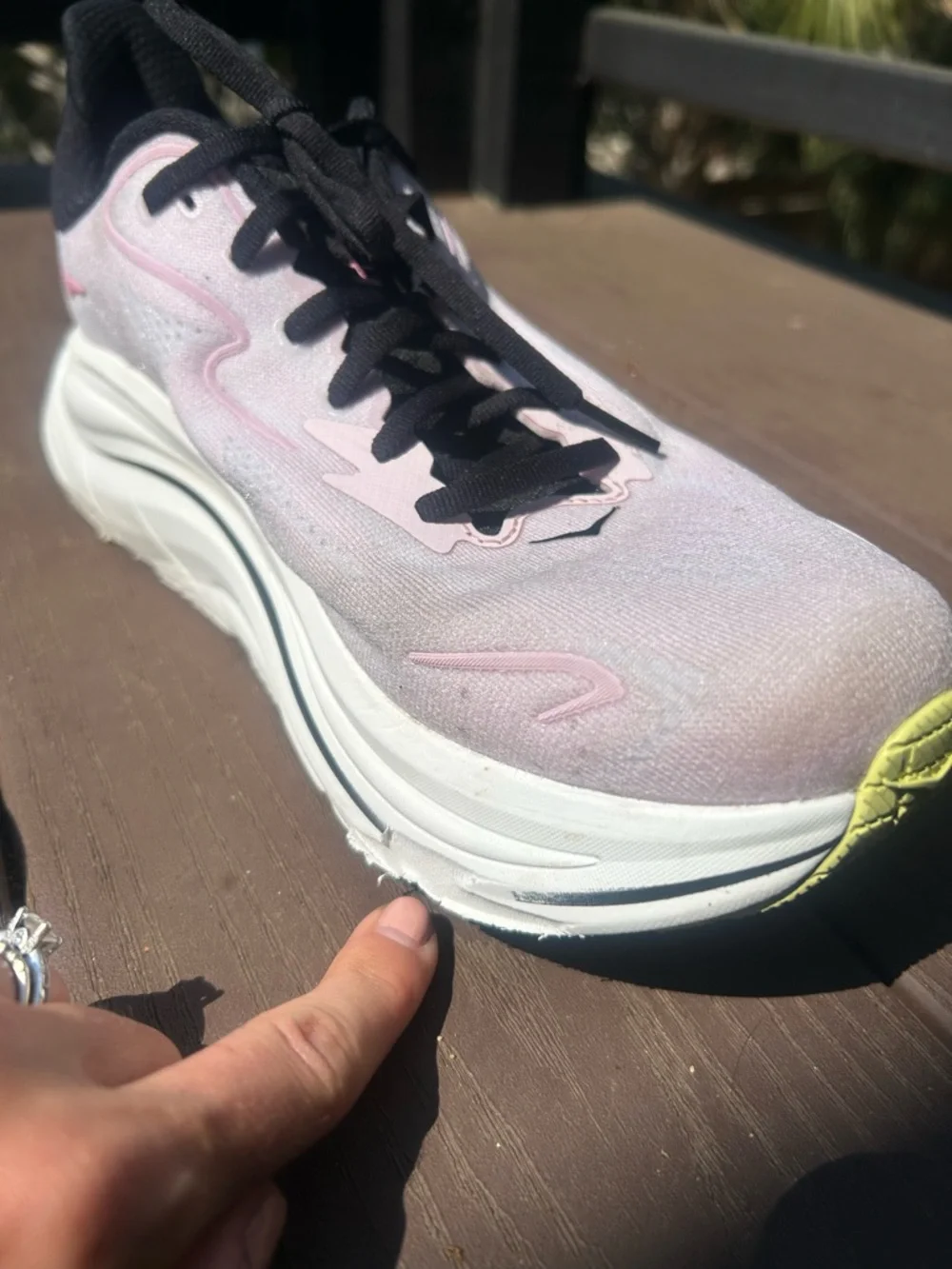 Hoka Clifton 10 Carnation/Starlight Glow size 11B - Picture 6 of 9